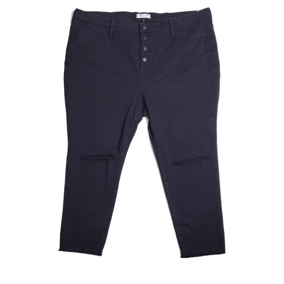 Madewell Petite 10" High-Rise Roadtripper Black Jeggings 37P - Picture 1 of 14